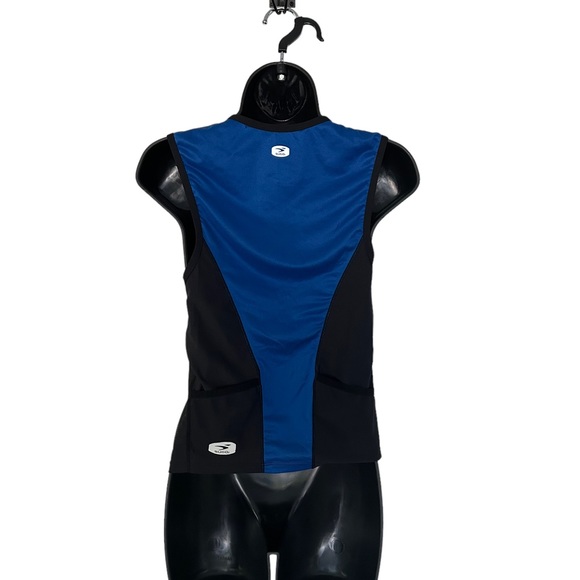 Sugoi Women's Cycling Blue Black Zip Vest Size Medium - Picture 2 of 6